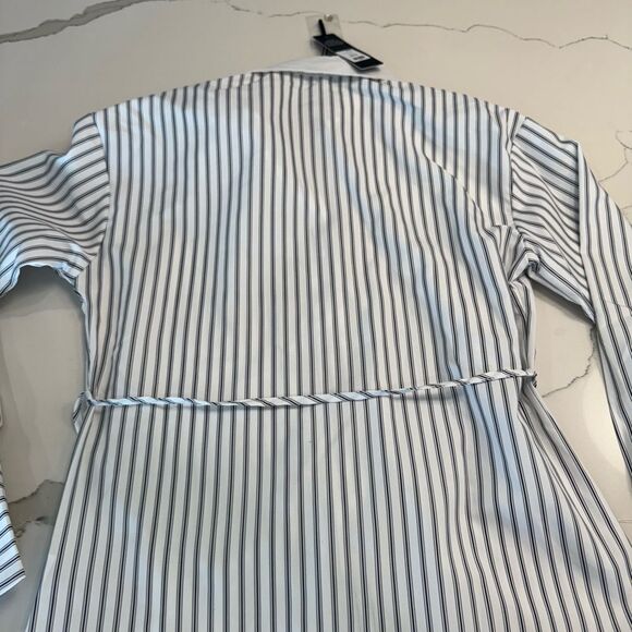 Fashion Nova White and Black Striped Shirt - Picture 2 of 7